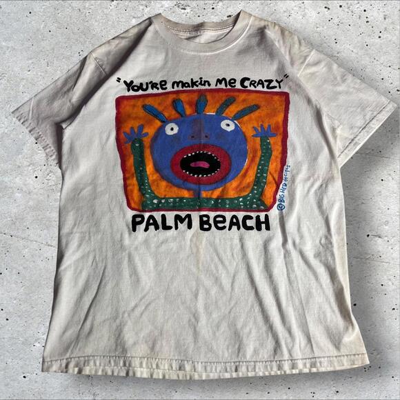 Other - VTG You're Makin Me Crazy Sunset Beach NC Big Head Designs Art T-Shirt Size L